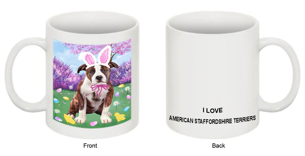 Easter Holiday American Staffordshire Terrier Dog Coffee Mug MUG52266