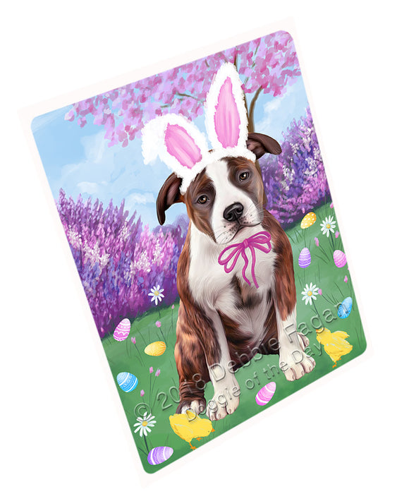 Easter Holiday American Staffordshire Terrier Dog Cutting Board C75828