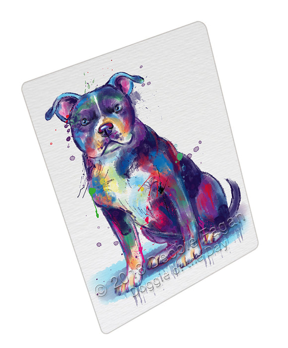 Watercolor American Staffordshire Terrier Dog Small Magnet MAG76193
