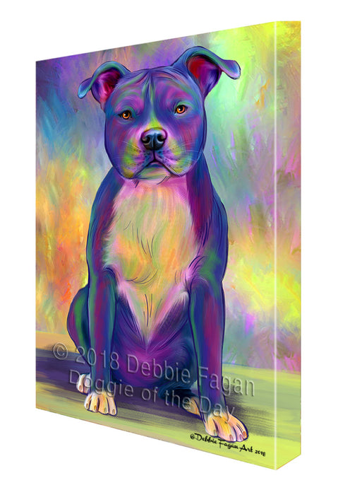 Paradise Wave American Staffordshire Terrier Dog Canvas Print Wall Art Décor CVS132407