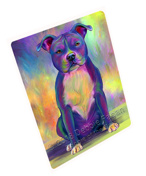 Paradise Wave American Staffordshire Terrier Dog Large Refrigerator / Dishwasher Magnet RMAG102390