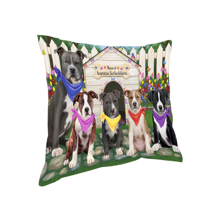 Spring Dog House American Staffordshire Terriers Dog Pillow PIL64948