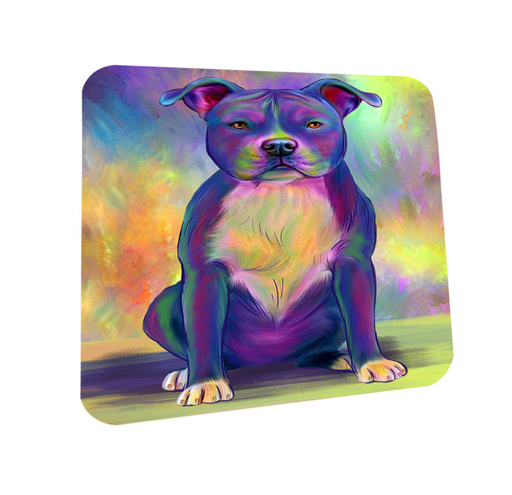 Paradise Wave American Staffordshire Terrier Dog Coasters Set of 4 CST56645