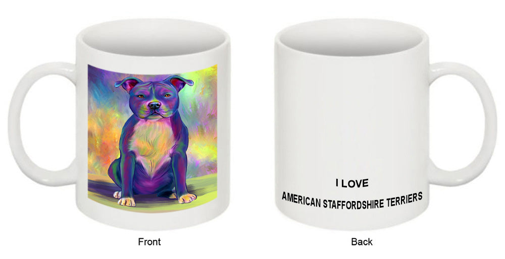 Paradise Wave American Staffordshire Terrier Dog Coffee Mug MUG52085