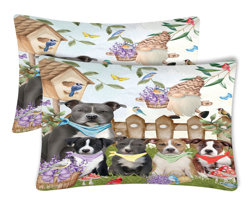 American Staffordshire Terrier Pillow Case with a Variety of Designs, Custom, Personalized, Super Soft Pillowcases Set of 2, Dog and Pet Lovers Gifts
