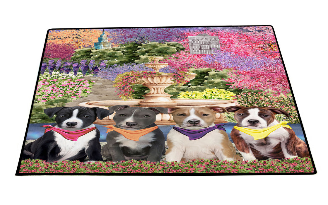 American Staffordshire Terrier Floor Mat, Explore a Variety of Custom Designs, Personalized, Non-Slip Door Mats for Indoor and Outdoor Entrance, Pet Gift for Dog Lovers