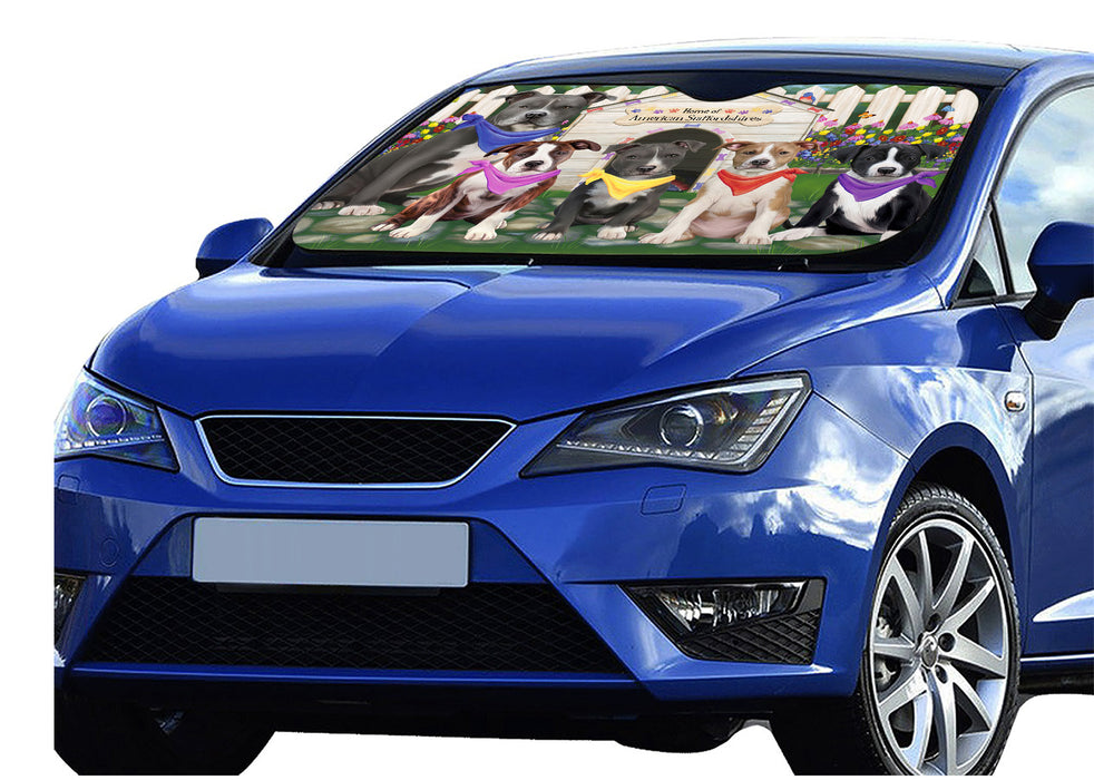 Spring Dog House American Staffordshire Dogs Car Sun Shade