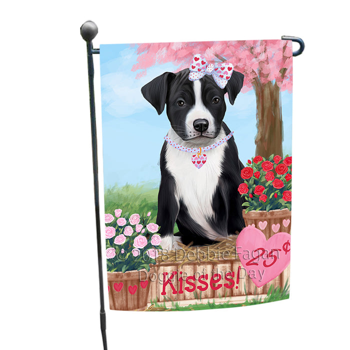 Rosie 25 Cent Kisses American Staffordshire Dog Garden Flag GFLG56338