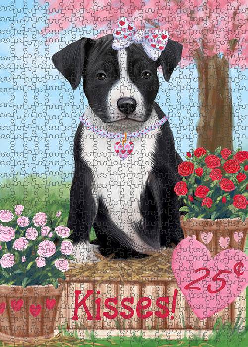 Rosie 25 Cent Kisses American Staffordshire Dog Puzzle with Photo Tin PUZL91364