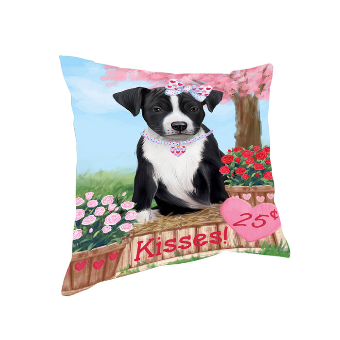 Rosie 25 Cent Kisses American Staffordshire Dog Pillow PIL72088