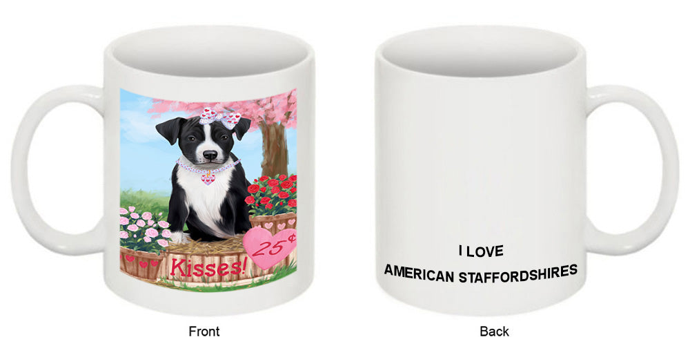 Rosie 25 Cent Kisses American Staffordshire Dog Coffee Mug MUG51188