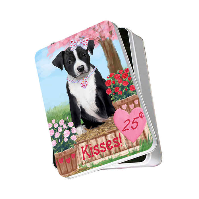 Rosie 25 Cent Kisses American Staffordshire Dog Photo Storage Tin PITN55733