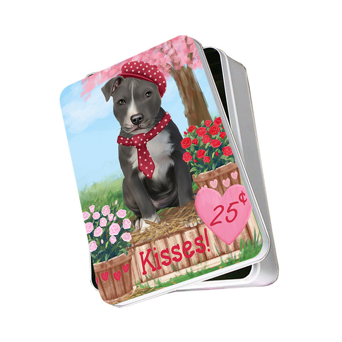 Rosie 25 Cent Kisses American Staffordshire Dog Photo Storage Tin PITN55734