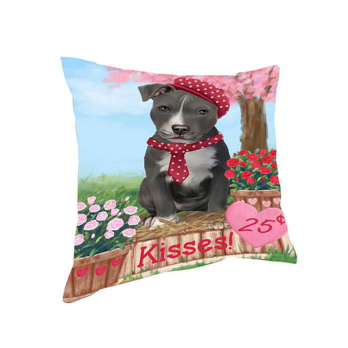 Rosie 25 Cent Kisses American Staffordshire Dog Pillow PIL72092