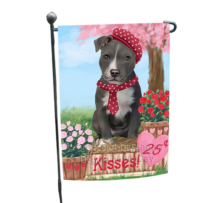 Rosie 25 Cent Kisses American Staffordshire Dog Garden Flag GFLG56339