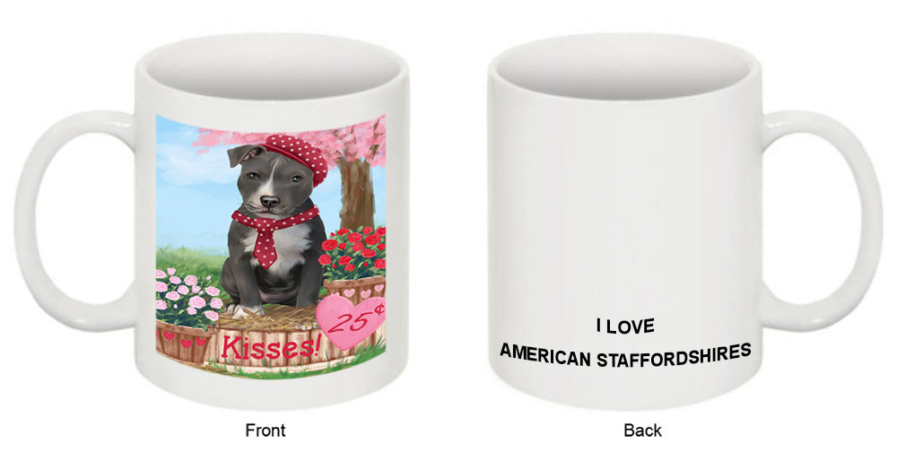 Rosie 25 Cent Kisses American Staffordshire Dog Coffee Mug MUG51189