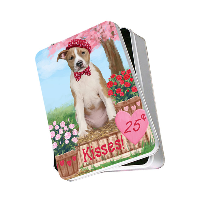 Rosie 25 Cent Kisses American Staffordshire Dog Photo Storage Tin PITN55735