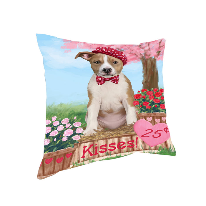 Rosie 25 Cent Kisses American Staffordshire Dog Pillow PIL72096