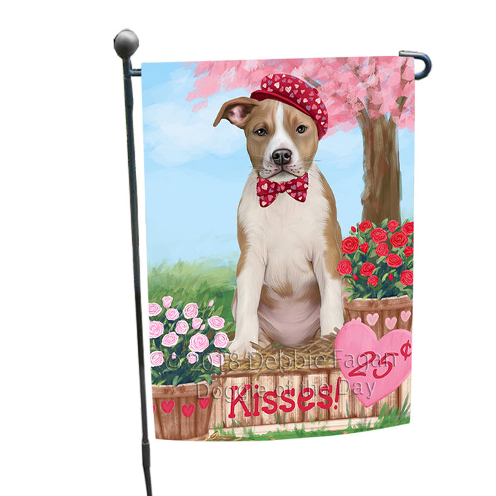 Rosie 25 Cent Kisses American Staffordshire Dog Garden Flag GFLG56340