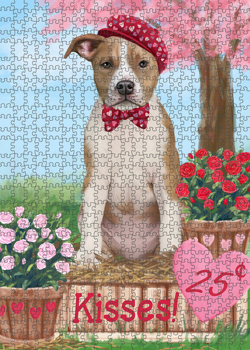Rosie 25 Cent Kisses American Staffordshire Dog Puzzle with Photo Tin PUZL91372