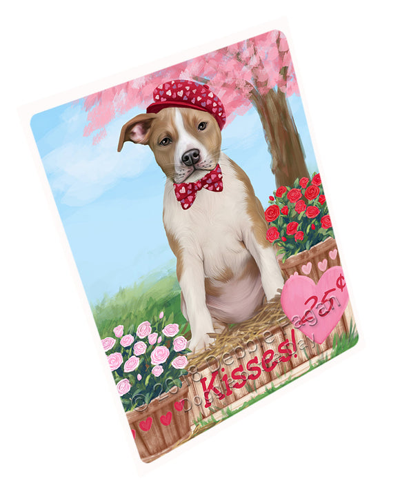 Rosie 25 Cent Kisses American Staffordshire Dog Magnet MAG72513 (Small 5.5" x 4.25")