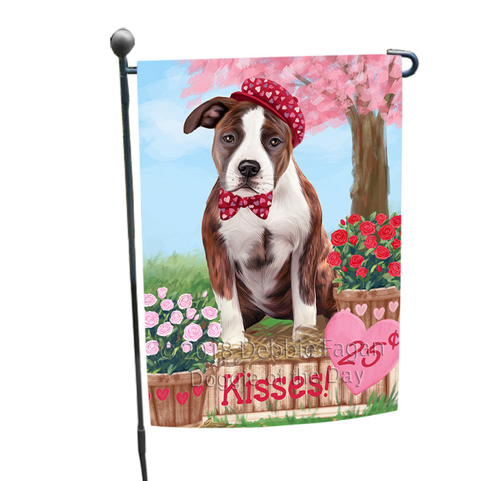 Rosie 25 Cent Kisses American Staffordshire Dog Garden Flag GFLG56341