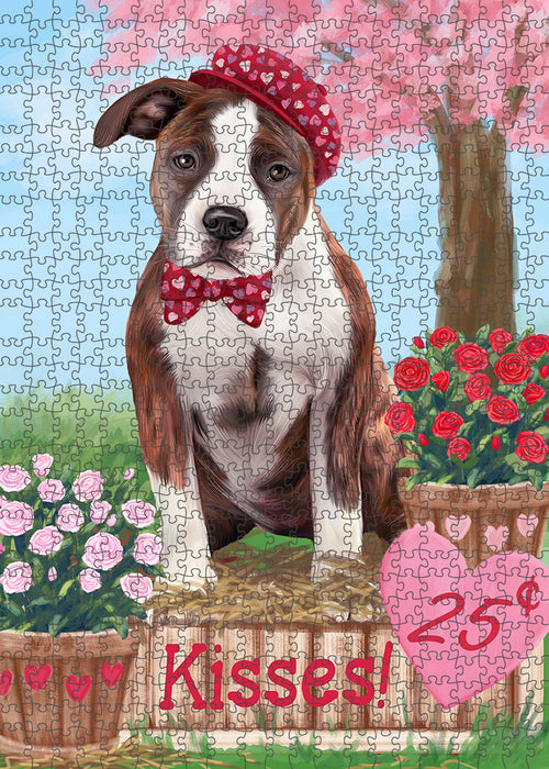 Rosie 25 Cent Kisses American Staffordshire Dog Puzzle with Photo Tin PUZL91376