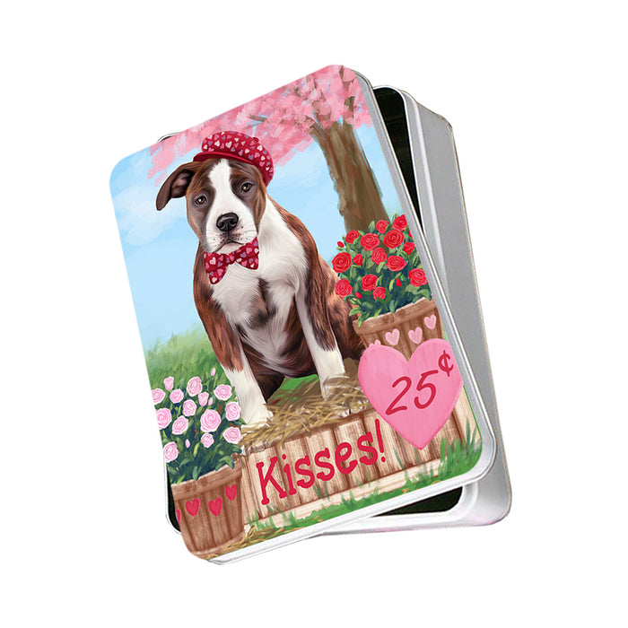Rosie 25 Cent Kisses American Staffordshire Dog Photo Storage Tin PITN55736