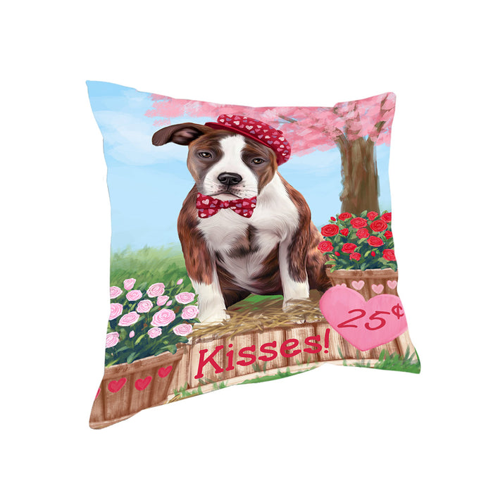 Rosie 25 Cent Kisses American Staffordshire Dog Pillow PIL72100