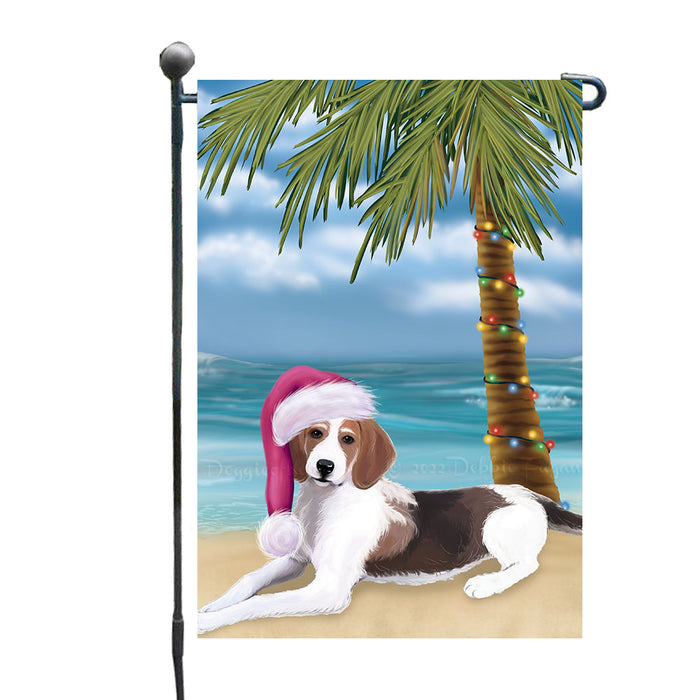 Christmas Summertime Beach American English Foxhound Dog Garden Flags Outdoor Decor for Homes and Gardens Double Sided Garden Yard Spring Decorative Vertical Home Flags Garden Porch Lawn Flag for Decorations GFLG68881