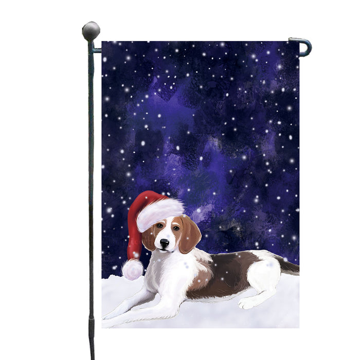 Christmas Let it Snow American English Foxhound Dog Garden Flags Outdoor Decor for Homes and Gardens Double Sided Garden Yard Spring Decorative Vertical Home Flags Garden Porch Lawn Flag for Decorations GFLG68727