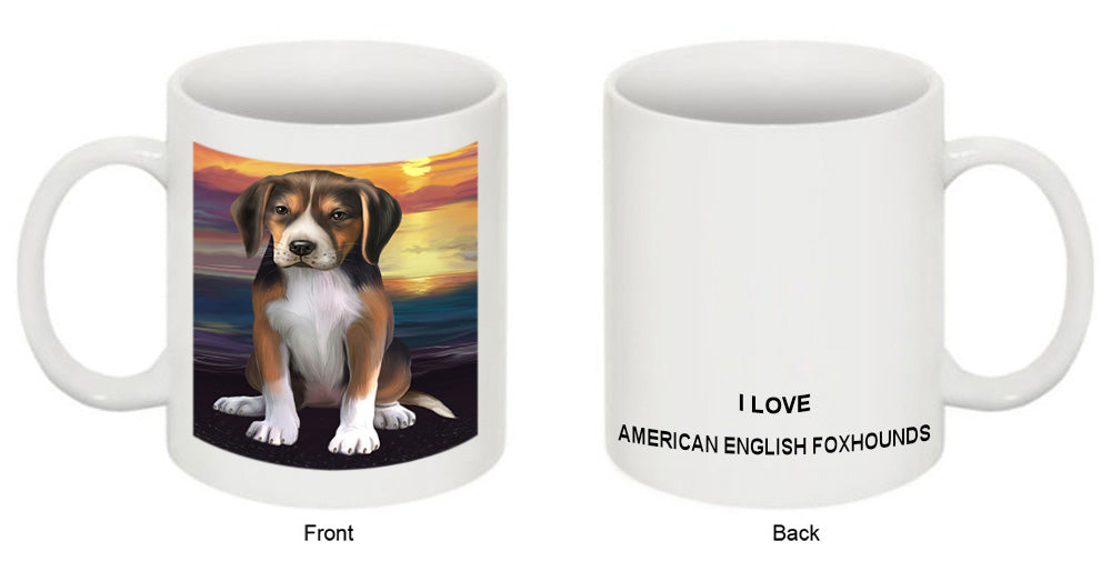 Sunset American English Foxhound Dog Coffee Mug MUG52538