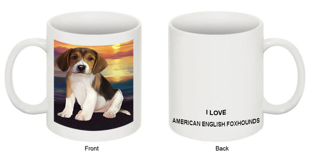 Sunset American English Foxhound Dog Coffee Mug MUG52539