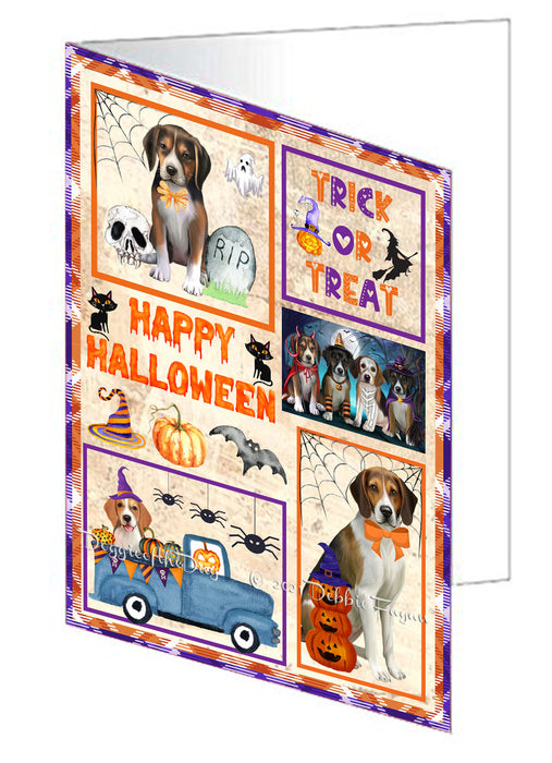 Happy Halloween Trick or Treat Anatolian Shepherd Dogs Handmade Artwork Assorted Pets Greeting Cards and Note Cards with Envelopes for All Occasions and Holiday Seasons GCD76382