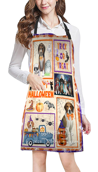 Happy Halloween Trick or Treat American English Foxhound Dogs Cooking Kitchen Adjustable Apron Apron49280