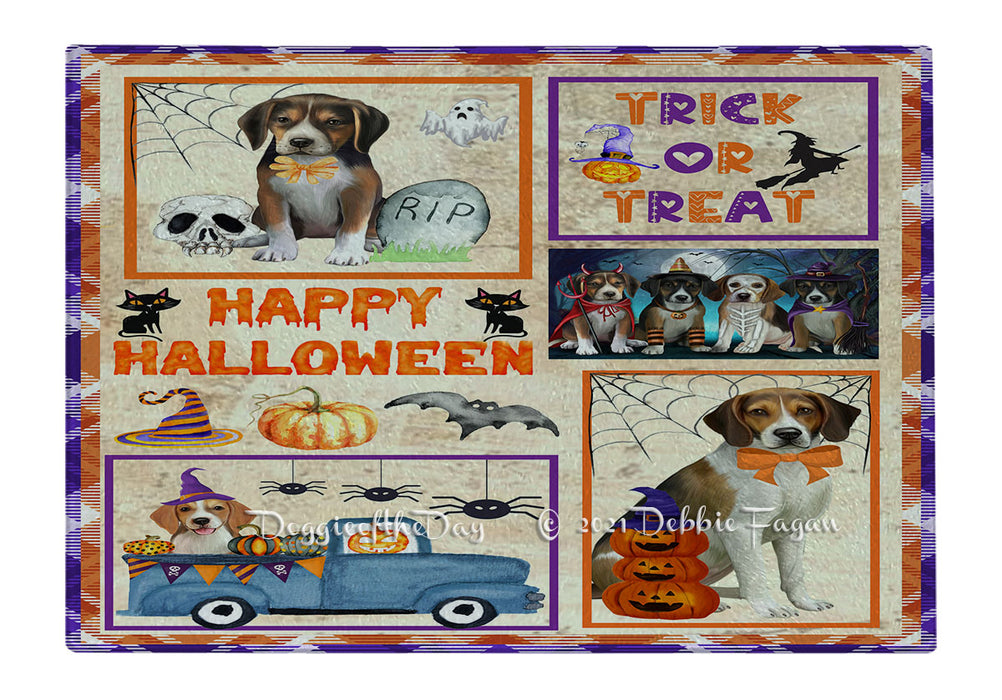 Happy Halloween Trick or Treat American Staffordshire Dogs Cutting Board - Easy Grip Non-Slip Dishwasher Safe Chopping Board Vegetables C79222