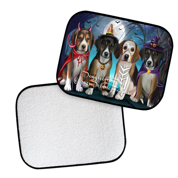 Happy Halloween Trick or Treat American English Foxhound Dogs Polyester Anti-Slip Vehicle Carpet Car Floor Mats CFM48550