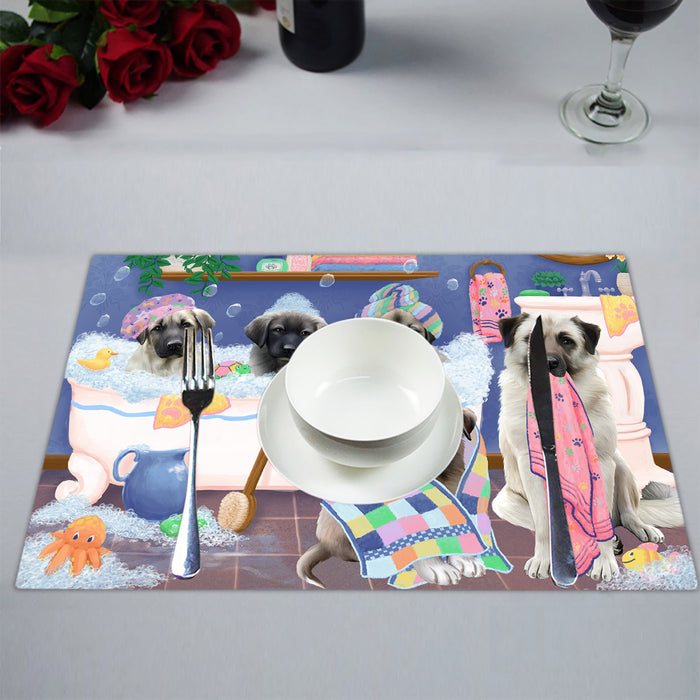 Rub A Dub Dogs In A Tub Anatolian Shepherd Dogs Placemat