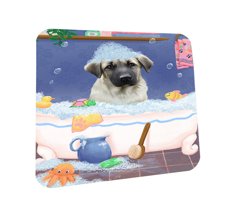 Rub A Dub Dog In A Tub Anatolian Shepherd Dog Coasters Set of 4 CST57251