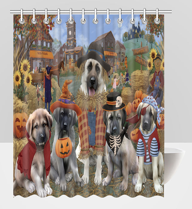 Halloween 'Round Town Anatolian Shepherd Dogs Shower Curtain