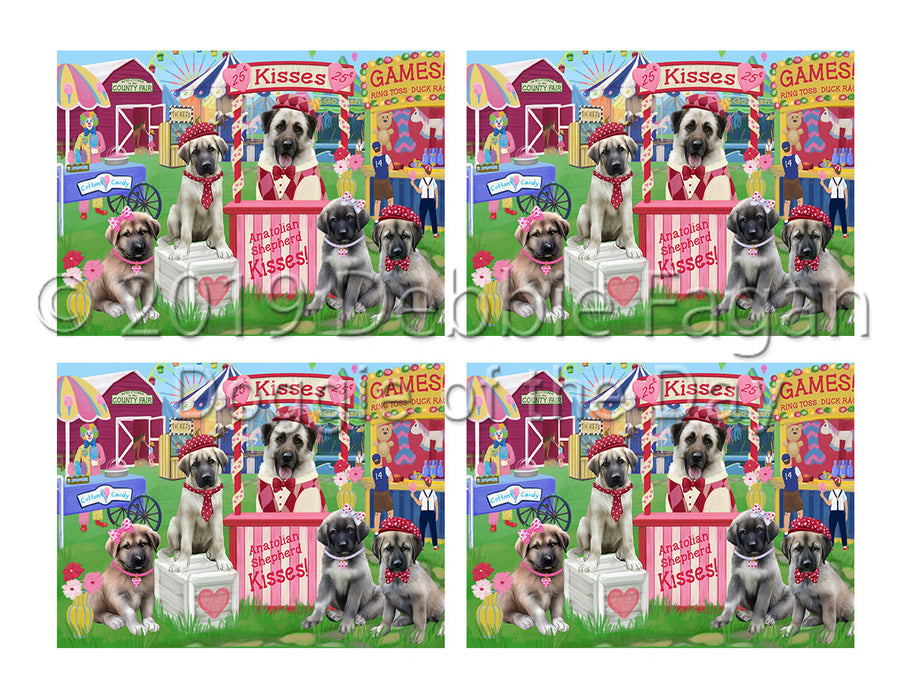 Carnival Kissing Booth Anatolian Shepherd Dogs Placemat