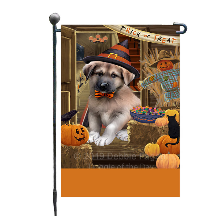 Personalized Enter at Own Risk Trick or Treat Halloween Anatolian Shepherd Dog Custom Garden Flags GFLG-DOTD-A59427