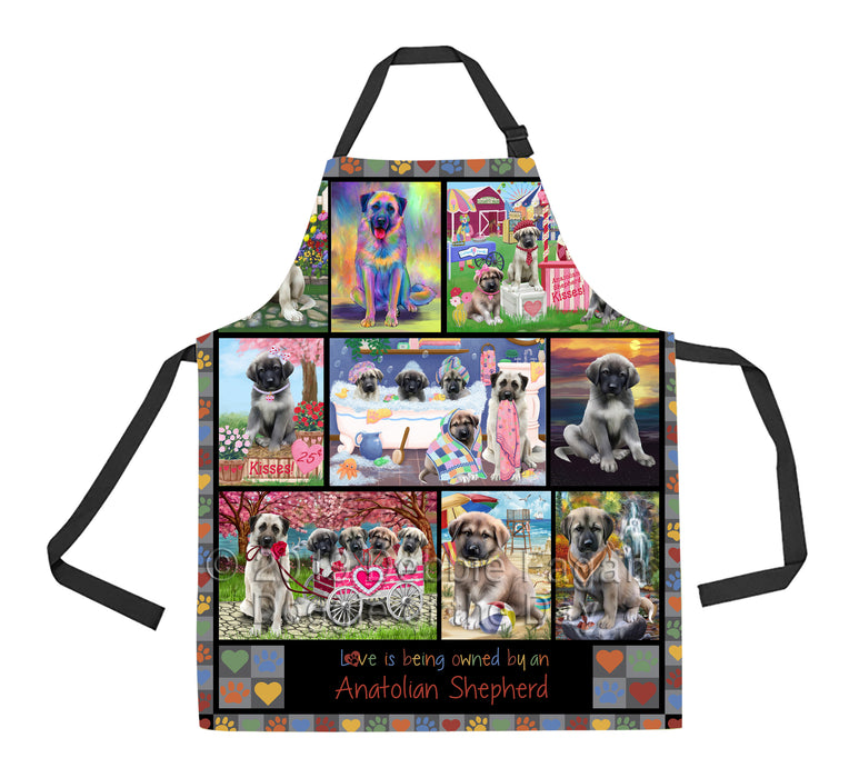 Love is Being Owned Anatolian Shepherd Dog Grey Apron