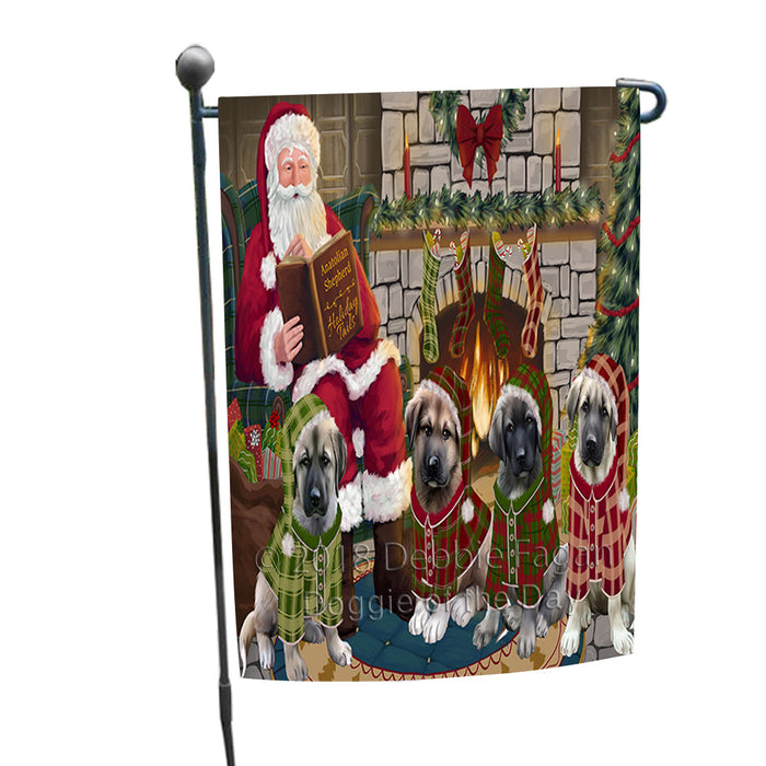 Christmas Cozy Holiday Tails Anatolian Shepherds Dog Garden Flag GFLG55383