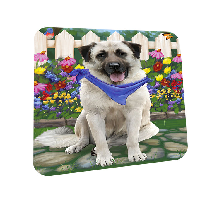 Spring Floral Anatolian Shepherd Dog Coasters Set of 4 CST49720