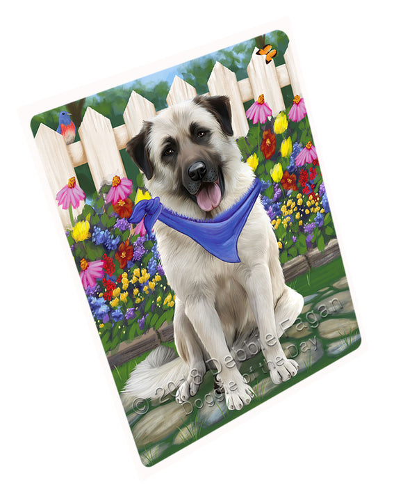 Spring Floral Anatolian Shepherd Dog Large Refrigerator / Dishwasher Magnet RMAG58302