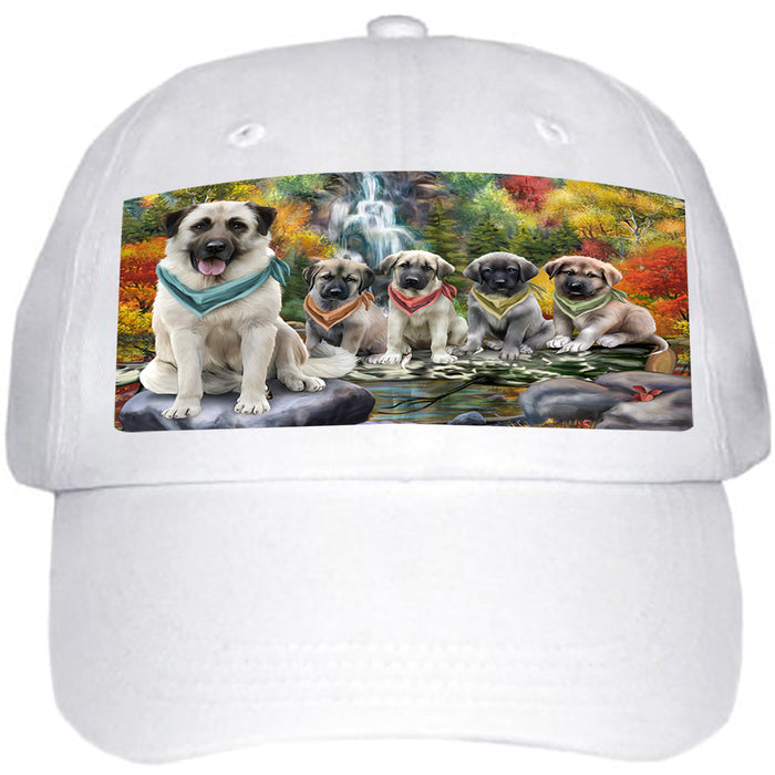 Scenic Waterfall Anatolian Shepherds Dog Ball Hat Cap HAT52761