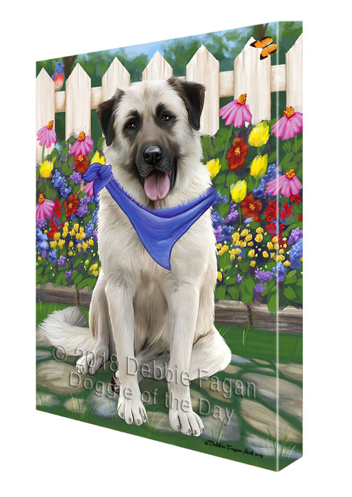 Spring Floral Anatolian Shepherd Dog Canvas Wall Art CVS63601