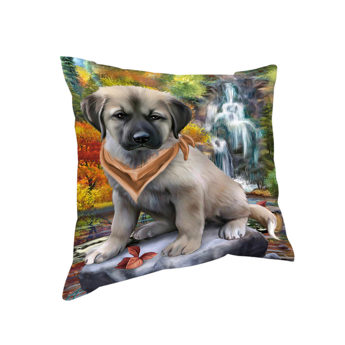 Scenic Waterfall Anatolian Shepherd Dog Pillow PIL54564