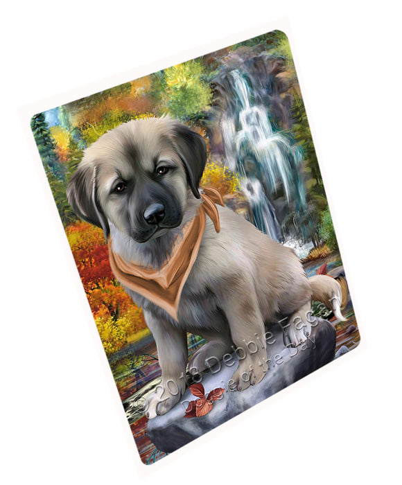 Scenic Waterfall Anatolian Shepherd Dog Large Refrigerator / Dishwasher Magnet RMAG57798